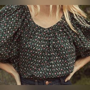 Doen Jeanne Top in Mirbeau's Garden - size S NWT